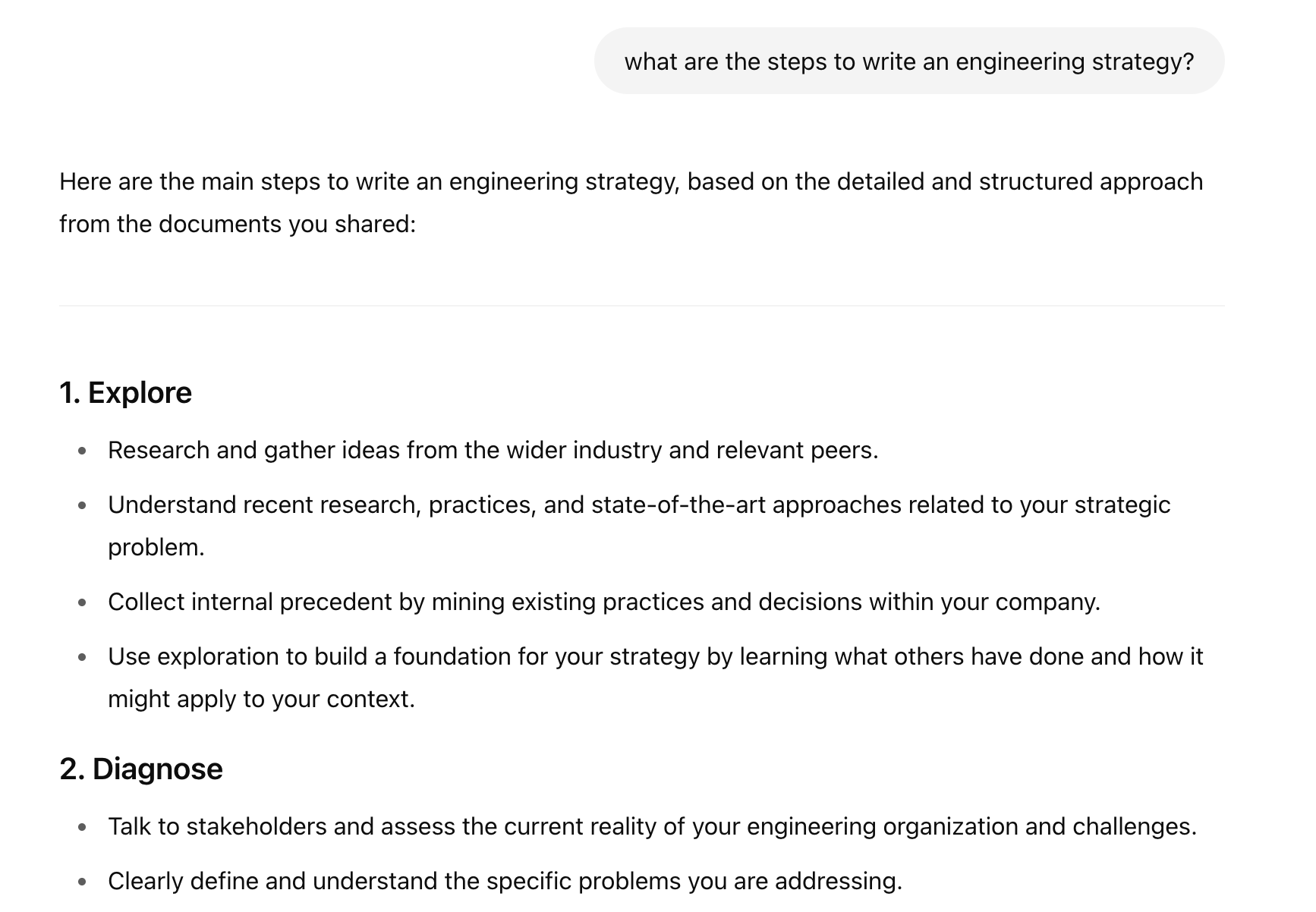 Prompting a ChatGPT Project with Crafting Engineering Strategy in context window