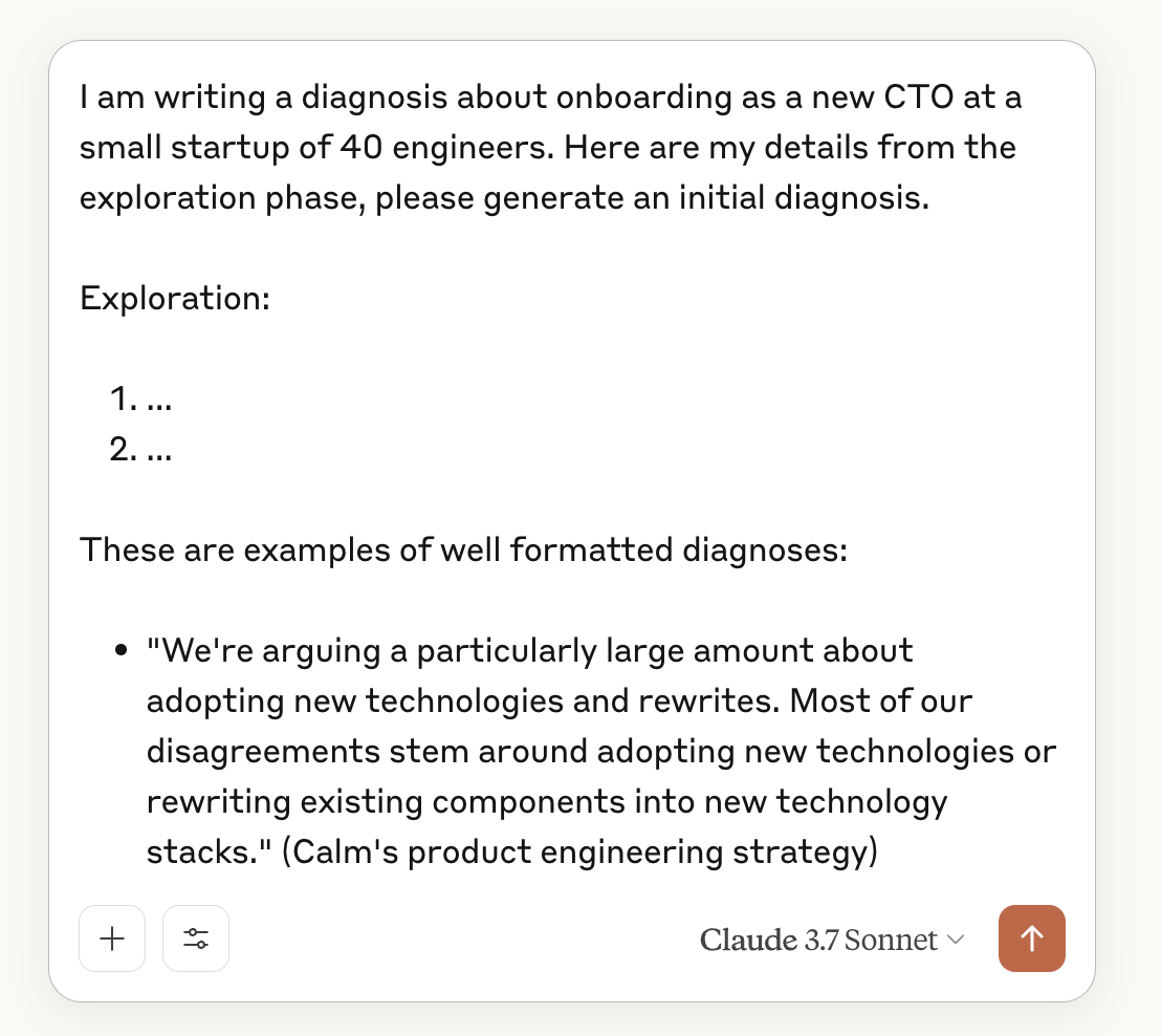 Using generated diagnoses as in-context learning in subsequent prompt